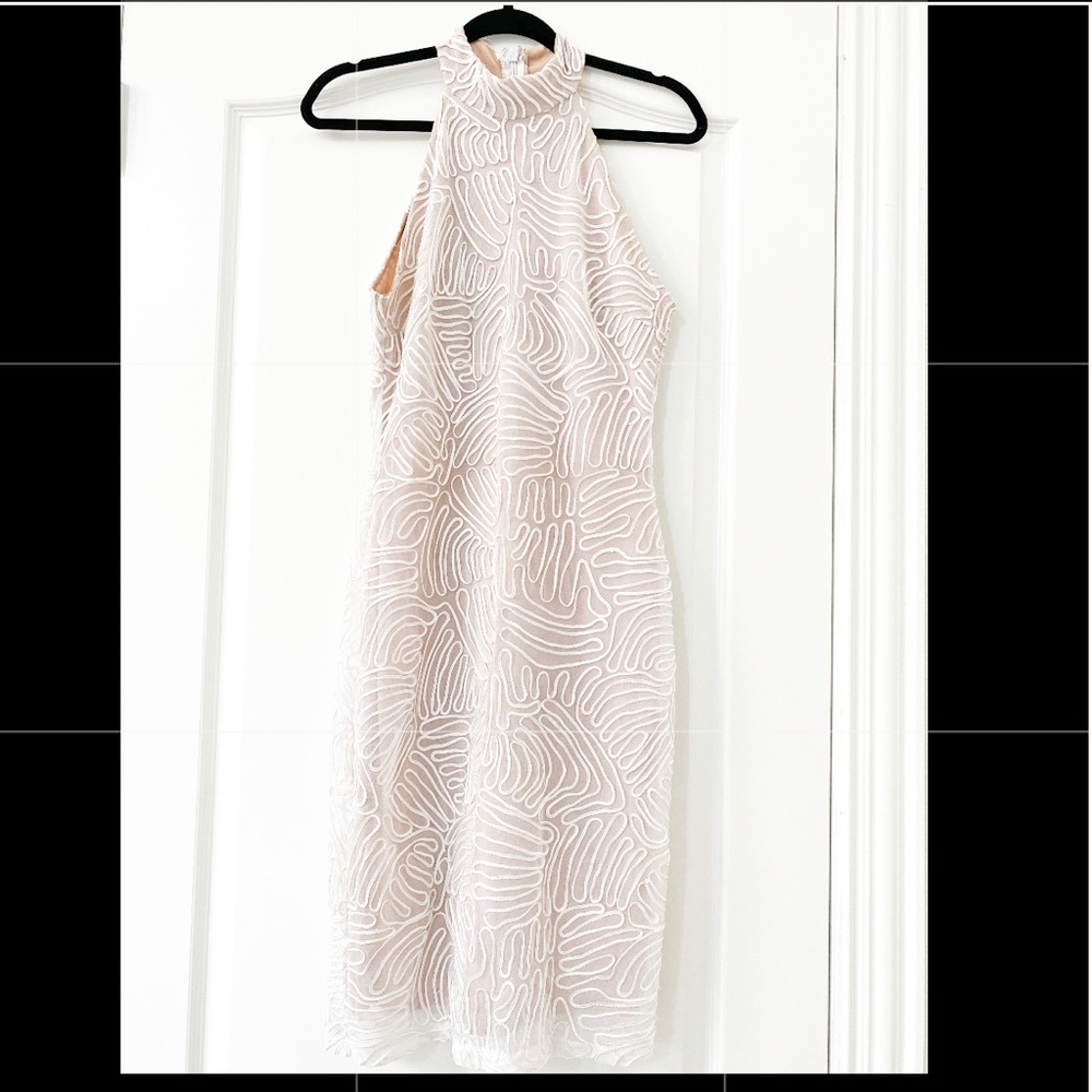 White Halter Dress